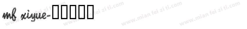 mf xiyue字体转换